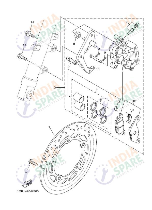 FRONT BRAKE CALIPER